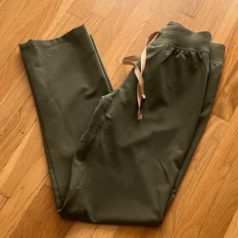 FIGS LIVINGSTON HIGH WAISTED MOSS XXS REGULAR